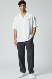 Linen Bowling Shirt- White